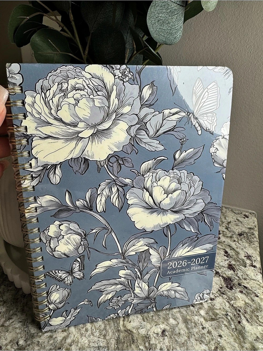 Zotla 2026-2027 Academic Planner Floral Blue Academic Planner NWT
